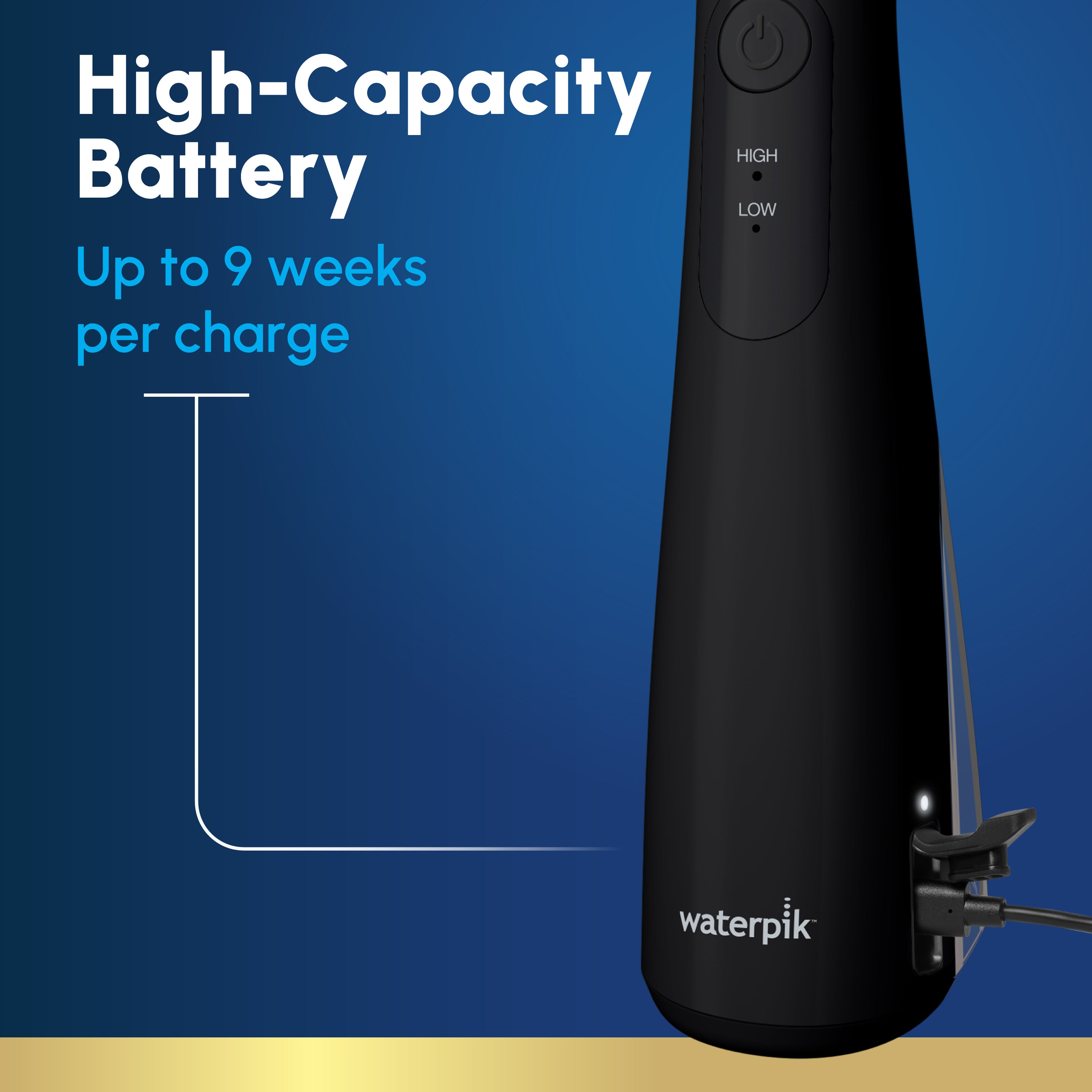 WF-26 Cordless Freedom Water Flosser Black – Waterpik Singapore
